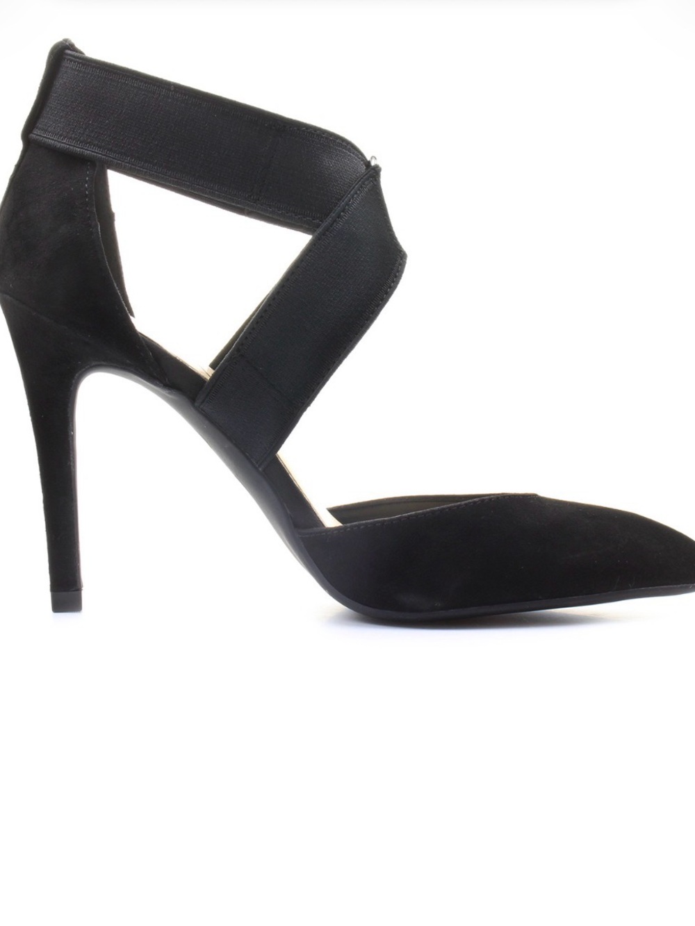 Jessica Simpson Black Pointed-Toe Ankle Strap Heels - Picture 12 of 12